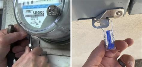 how for from ground should tje electric meter box|electric meter tamper tag removal.